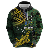 Solomon Islands Hoodie 677 Proud Crocodile Melanesian Pattern - Polynesian Pride