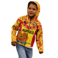 Custom Papua New Guinea Rugby Kid Hoodie 2023 Go Kumuls Pacific Dynamic Style LT14 - Polynesian Pride