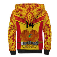 Custom Papua New Guinea Rugby Sherpa Hoodie 2023 Go Kumuls Pacific Dynamic Style LT14 - Polynesian Pride