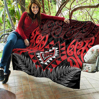 Aotearoa Kiwi Taniko Quilt Silver Fern With Maori Koru Pattern LT14 - Polynesian Pride
