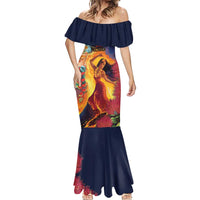Hawaii Kilauea Big Islands Mermaid Dress Pele Goddess With Tropical Flowers LT14 - Polynesian Pride