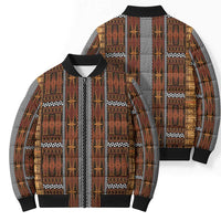 Malo e Lelei Tonga Bomber Puffer Jacket Tongan Ngatu Tapa Cloth - Polynesian Pride