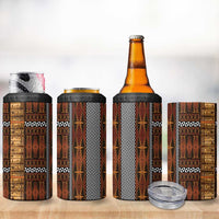 Malo e Lelei Tonga 4 in 1 Can Cooler Tumbler Tongan Ngatu Tapa Cloth - Polynesian Pride