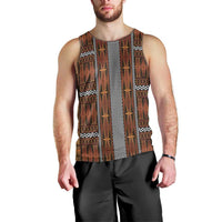 Malo e Lelei Tonga Men Tank Top Tongan Ngatu Tapa Cloth - Polynesian Pride