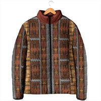 Malo e Lelei Tonga Padded Jacket Tongan Ngatu Tapa Cloth - Polynesian Pride