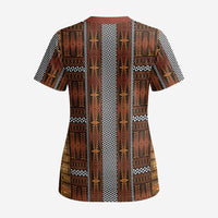 Malo e Lelei Tonga Scrub Top Tongan Ngatu Tapa Cloth - Polynesian Pride