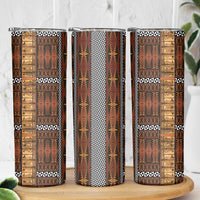 Malo e Lelei Tonga Skinny Tumbler Tongan Ngatu Tapa Cloth - Polynesian Pride
