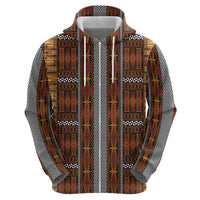 Malo e Lelei Tonga Zip Hoodie Tongan Ngatu Tapa Cloth - Polynesian Pride