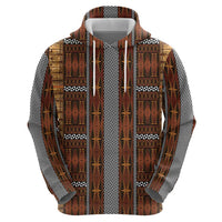Malo e Lelei Tonga Zip Hoodie Tongan Ngatu Tapa Cloth - Polynesian Pride