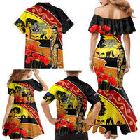 New Zealand And Australia ANZAC Day Family Matching Mermaid Dress and Hawaiian Shirt Aboriginal Maori Starring Night Style LT14 - Polynesian Pride