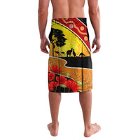 New Zealand And Australia ANZAC Day Lavalava Aboriginal Maori Starring Night Style LT14 - Polynesian Pride