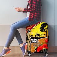 New Zealand And Australia ANZAC Day Luggage Cover Aboriginal Maori Starring Night Style