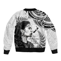 New Zealand Women's Day Bomber Jacket Aotearoa Kia Whakapumau Te Mana Wahine LT14 - Polynesian Pride