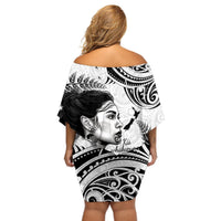 New Zealand Women's Day Off Shoulder Short Dress Aotearoa Kia Whakapumau Te Mana Wahine LT14 - Polynesian Pride