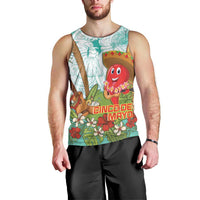 Hawaii Cinco de Mayo Men Tank Top Chili Pepper Hula Girl Tropical Vibes