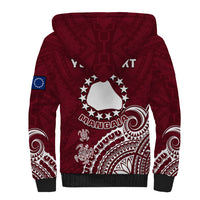Personalised Mangaia Cook Islands Sherpa Hoodie Polynesian Sea Turtle LT14 - Polynesian Pride
