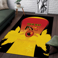 Custom Papua New Guinea Cricket Area Rug 2024 Go PNG