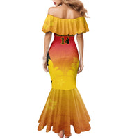 Custom Papua New Guinea Cricket Mermaid Dress 2024 Go PNG LT14 - Polynesian Pride