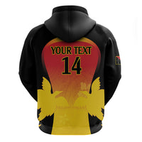 Custom Papua New Guinea Cricket Zip Hoodie 2024 Go PNG