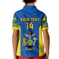 Personalised Solomon Islands Rugby Kid Polo Shirt Pacific Go Solies LT14 - Polynesian Pride