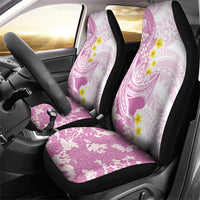 Purple Hawaii Shark Tattoo Car Seat Cover Puakenikeni Lei Plumeria Polynesian Pattern LT14 - Polynesian Pride