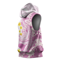 Purple Hawaii Shark Tattoo Sleeveless Hoodie Puakenikeni Lei Plumeria Polynesian Pattern LT14 - Polynesian Pride