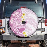 Purple Hawaii Shark Tattoo Spare Tire Cover Puakenikeni Lei Plumeria Polynesian Pattern LT14 Purple - Polynesian Pride