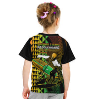Paddle Board Hawaii Kid T Shirt Molokai 2 Oahu World Championships Kakau Pattern LT14 - Polynesian Pride