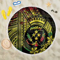 Reggae Kosrae Liberation Day Beach Blanket September 8 Polynesian Tattoo - Polynesian Pride