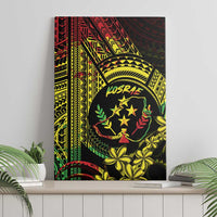 Reggae Kosrae Liberation Day Canvas Wall Art September 8 Polynesian Tattoo - Polynesian Pride