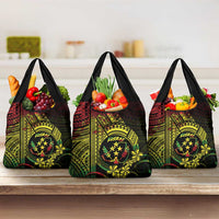 Reggae Kosrae Liberation Day Grocery Bag September 8 Polynesian Tattoo - Polynesian Pride