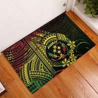 Reggae Kosrae Liberation Day Rubber Doormat September 8 Polynesian Tattoo - Polynesian Pride