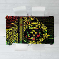 Reggae Kosrae Liberation Day Tablecloth September 8 Polynesian Tattoo - Polynesian Pride