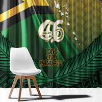 Long Live Vanuatu Independence Day Window Curtain 46th Anniversary Woven Pattern LT14 - Polynesian Pride