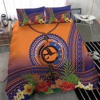PNG New Ireland Province Bedding Set Niu Ailan Necklace Polynesian Tattoo - Polynesian Pride