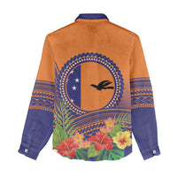 PNG New Ireland Province Women Casual Shirt Niu Ailan Necklace Polynesian Tattoo - Polynesian Pride