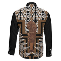Wahaika New Zealand Family Matching Summer Maxi Dress and Hawaiian Shirt Maori Weapon Kowhaiwhai Fern Poutama Motifs