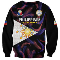 Philippines Football Sweatshirt 2023 World Cup Go Filipinas Feather Black Version LT14 Unisex Black - Polynesian Pride