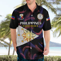 Custom Philippines Football Hawaiian Shirt 2023 World Cup Go Filipinas Feather Black Version LT14 - Polynesian Pride