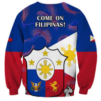 Philippines Football Sweatshirt 2023 World Cup Go Filipinas Feather Flag Version LT14 - Polynesian Pride