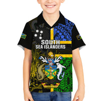 Personalised South Sea Islanders Hawaiian Shirt Kanakas With Solomon Islands Coat Of Arms LT14 - Polynesian Pride