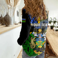 personalised-south-sea-islanders-women-casual-shirt-kanakas-with-solomon-islands-coat-of-arms