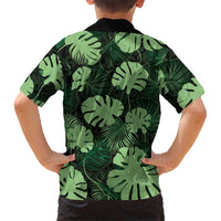 Green Hawaii Kukui Nut Lei Family Matching Mermaid Dress and Hawaiian Shirt Hawaiian Pattern Monstera Tropical Vibes - Polynesian Pride