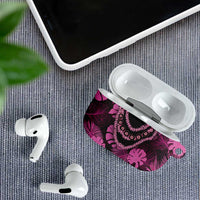 Pink Hawaii Kukui Nut Lei AirPods Case Hawaiian Pattern Monstera Tropical Vibes LT14 - Polynesian Pride