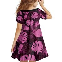 Pink Hawaii Kukui Nut Lei Family Matching Off Shoulder Maxi Dress and Hawaiian Shirt Hawaiian Pattern Monstera Tropical Vibes - Polynesian Pride