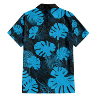 Blue Hawaii Kukui Nut Lei Family Matching Off Shoulder Maxi Dress and Hawaiian Shirt Hawaiian Pattern Monstera Tropical Vibes LT14 - Polynesian Pride