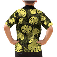 Yellow Hawaii Kukui Nut Lei Family Matching Mermaid Dress and Hawaiian Shirt Hawaiian Pattern Monstera Tropical Vibes - Polynesian Pride