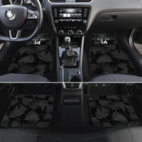 Custom New Zealand Silver Fern Football Car Mats Summer 2024 Olympic Go Aotearoa LT14 Set 4pcs Black - Polynesian Pride