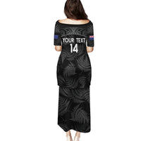 Custom New Zealand Silver Fern Football Family Matching Puletasi and Hawaiian Shirt Summer 2024 Olympic Go Aotearoa LT14 - Polynesian Pride