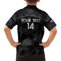 Custom New Zealand Silver Fern Football Family Matching Tank Maxi Dress and Hawaiian Shirt Summer 2024 Olympic Go Aotearoa LT14 - Polynesian Pride